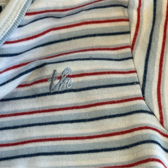 Tommy Hilfiger - Striped Bodysuit Romper with Short Sleeves - Picture 3 of 4